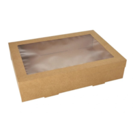 Pudełko kartonowe KRAFT z oknem 8x25,2x35,9cm (80/5/10)