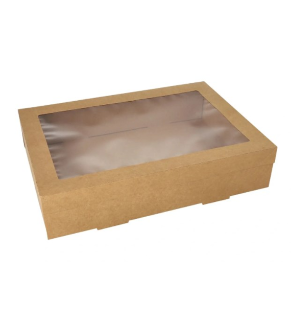 Pudełko kartonowe KRAFT z oknem 8x25,2x35,9cm (80/5/10)