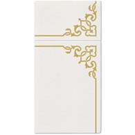 PAW Etui Serwetka Airlaid 40x40 Elegant Frame Gold (60/16/25)