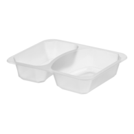 Pojemnik do zgrzewu dwudzielny B-227x178x50 MLECZNY (32(40)/6/50)