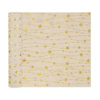 Bieżnik beżowy w złote gwiazdki 28x275cm