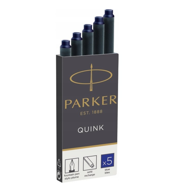 Naboje do pióra Parker niebieskie (5szt)