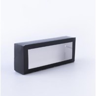 (SUP) Pudełko papierowe z oknem 220x90x50mm CZARNE (28/300/1)