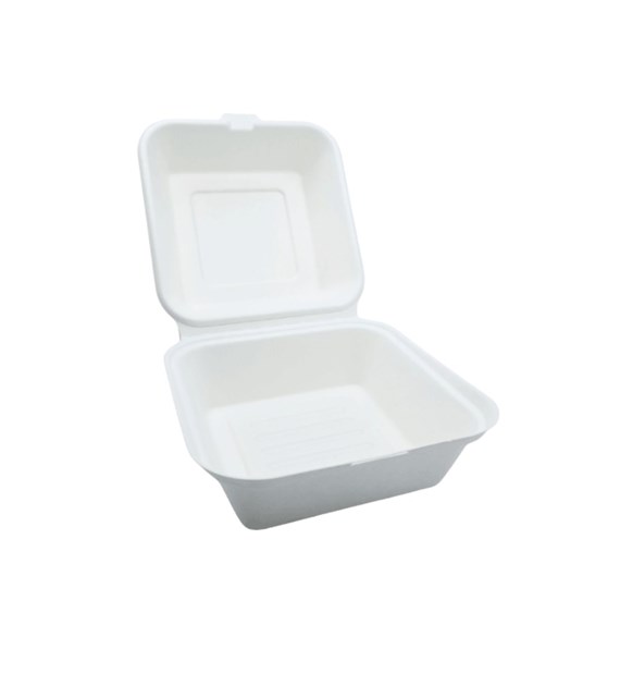 (EKO) Love Nature menubox z trzciny cukrowej HAMBURGER 175x175 (40/4/50)