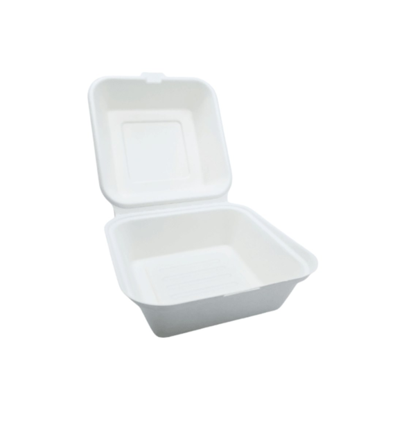 (EKO) Love Nature menubox z trzciny cukrowej HAMBURGER 175x175 (40/4/50)