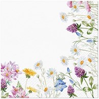 PAW Serwetka 3W 33x33cm nadruk Kwiatowy Rant  (_/12/20)