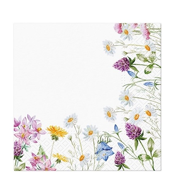 PAW Serwetka 3W 33x33cm nadruk Kwiatowy Rant  (_/12/20)