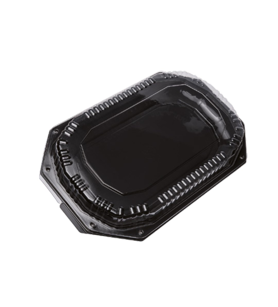 Pokrywka do półmiska cateringowego 430x280x44mm TRANSPARENTNA rPET (16/104/1)