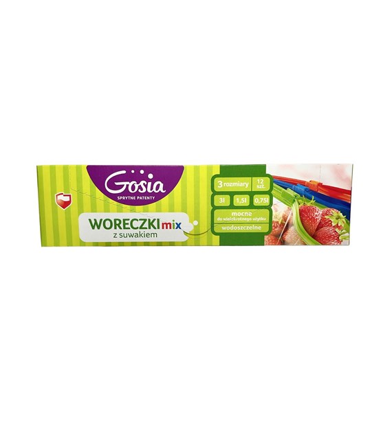GOSIA Woreczki z suwakiem MIX (12szt)