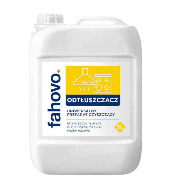 FAHOVO ODTŁUSZCZACZ uniwersalny preparat czyszczący 5L pH~11 (128/1/1)