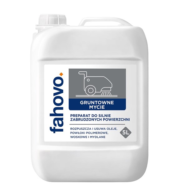 FAHOVO GRUNTOWNE MYCIE preparat do silnie zabrudzonych powierzchni 5L pH~13 (128/1/1)