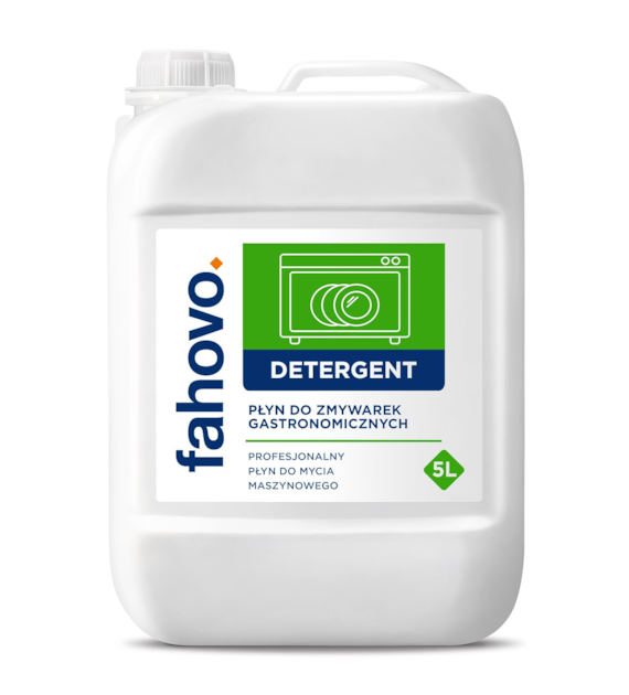 FAHOVO DETERGENT płyn do zmywarek gastronomicznych 5L pH~13 (128/1/1)