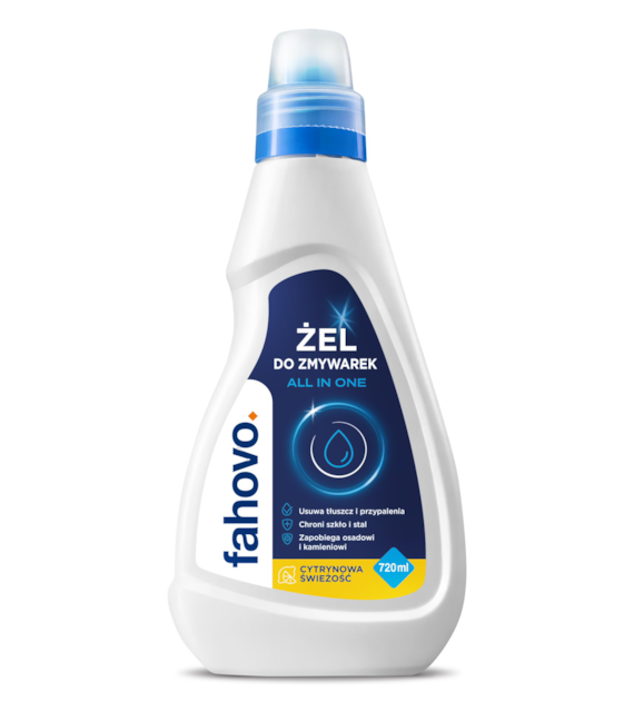 FAHOVO ŻEL do zmywarek ALL IN ONE 720ml pH~8 (54/14/1)