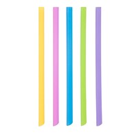 (REUSE) Słomka ścięta PP BUBBLE TEA fi12mm 20cm  PASTELOWE (36/11/200)