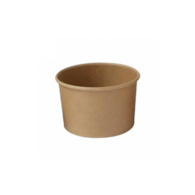 Miseczka PAP/PE do lodów 270ml kraft FI 96mm (_/20/50)