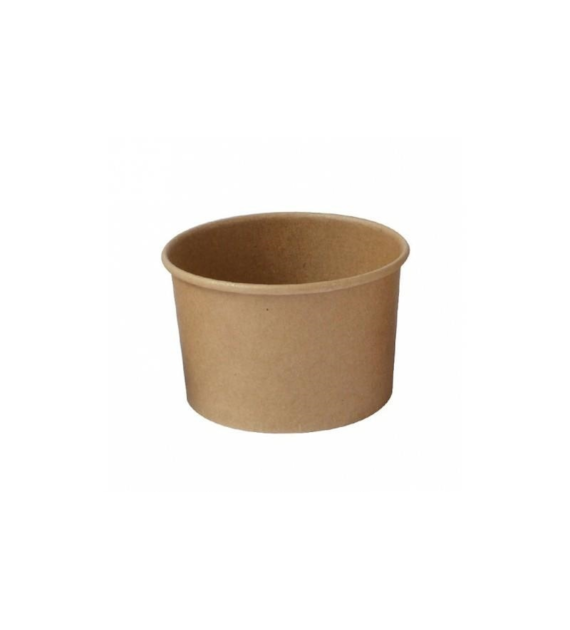 Miseczka PAP/PE do lodów 270ml kraft FI 96mm (_/20/50)