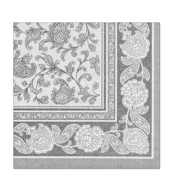 SERWETKA 40x40 RC ORNAMENT SZARA (250/5/50)