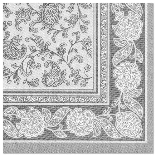 SERWETKA 40x40 RC ORNAMENT SZARA (250/5/50)