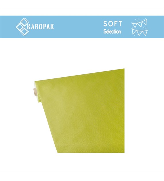 OBRUS Z WŁÓKNINY W ROLCE SOFT SELECTION PLUS 1,18x25m LIMONKA