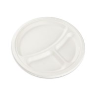 Love Nature talerz z trzciny cukrowej trójdzielny 26cm (36/10/50)