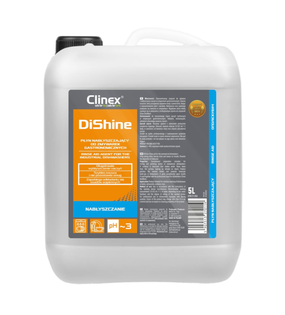 CLINEX DISHINE Płyn nabłyszczający do zmywarek gastronomicznych 10L (40/1/1)