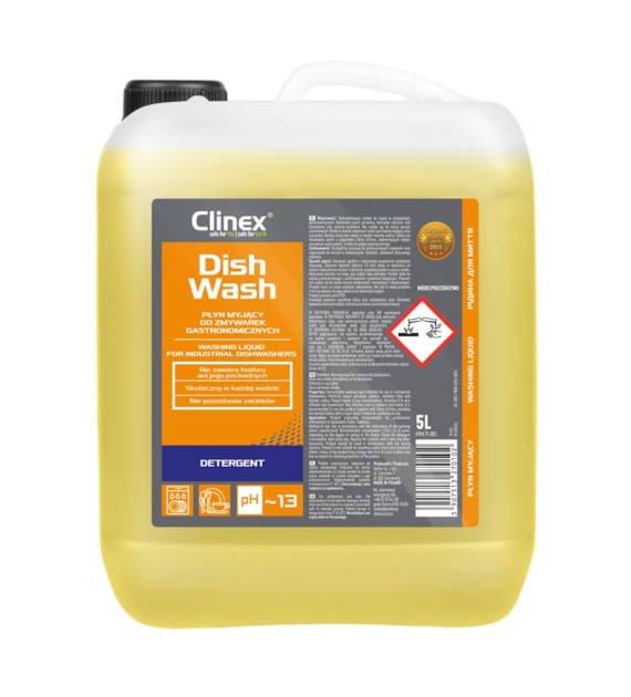 CLINEX DISHWASH Płyn myjący do zmywarek gastronomicznych 5L (96/1/1)