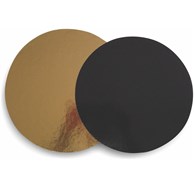 PODKŁAD OKRĄGŁY ZŁOTO-CZARNY GŁADKI 32cm 2400g (_/50/1)