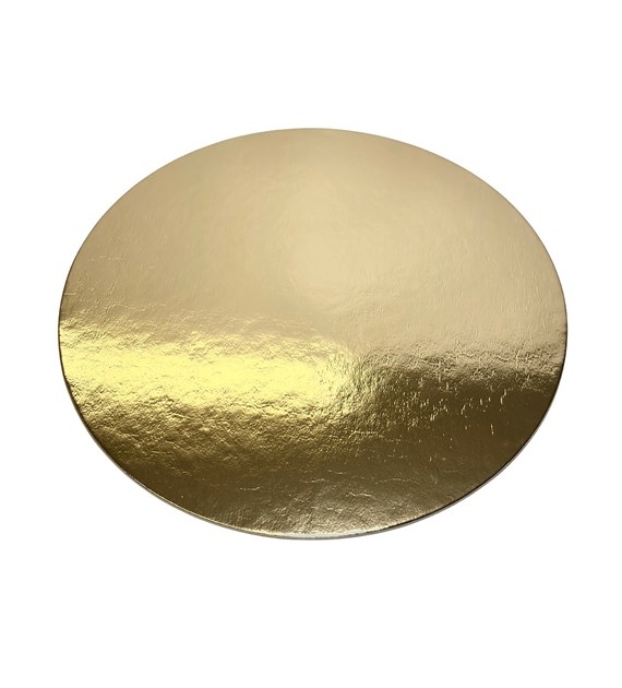 PODKŁAD OKRĄGŁY ZŁOTO-CZARNY GŁADKI 32cm 2400g (_/50/1)