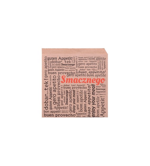 KRAM KOPERTA HAMBURGER/KEBAB DUŻA 2-STRONNA SZARA SMACZNEGO 175x170 (_/10/200)