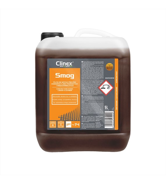 CLINEX SMOG Płyn do mycia pieców konwekcyjno-parowych i wędzarniczych 5L (96/1/1)