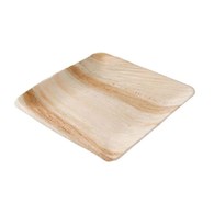 TALERZ Z LIŚCI PALMOWYCH KWADRATOWY PŁASKI 25x25 (25SZT)