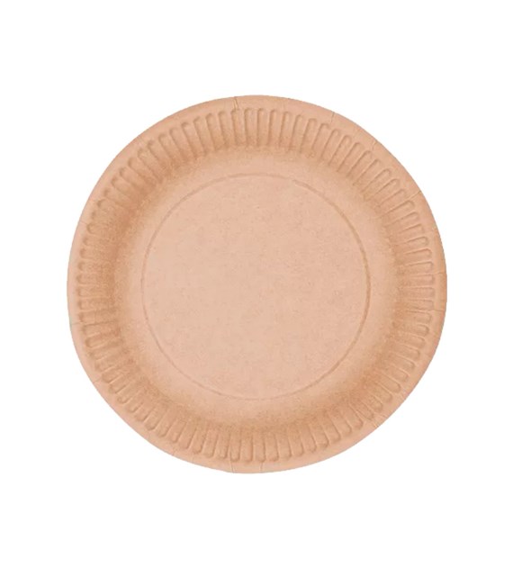 (EKO) TALERZ PAPIEROWY NATURE 18cm BRĄZOWY (72/18/50)