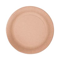 (EKO) TALERZ PAPIEROWY NATURE 23cm BRĄZOWY (40/18/50)