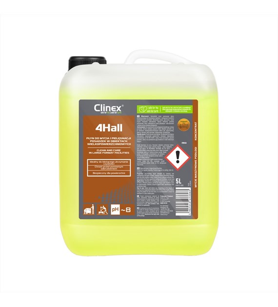 CLINEX 4HALL Płyn do mycia i pielęgnacji posadzek w obiektach wielkopowierzchniowych 5L (96/1/1)