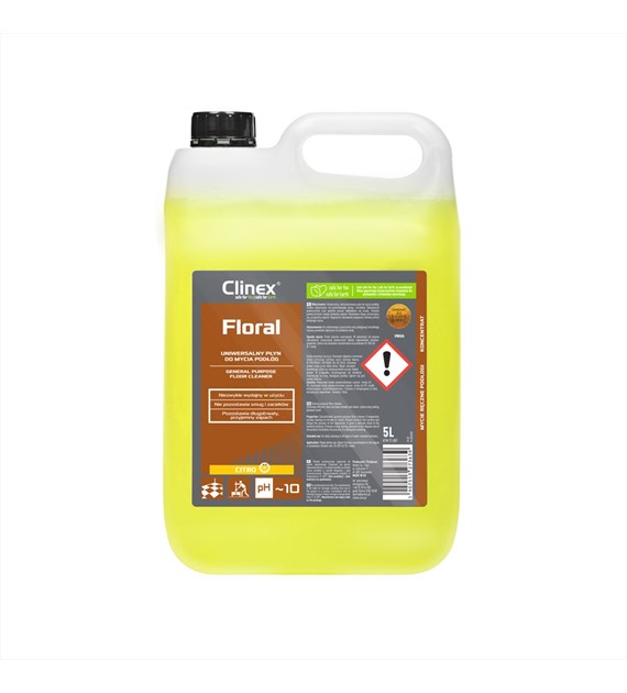 CLINEX FLORAL Uniwersalny płyn do mycia podłóg CITRO 5L (114/1/1)
