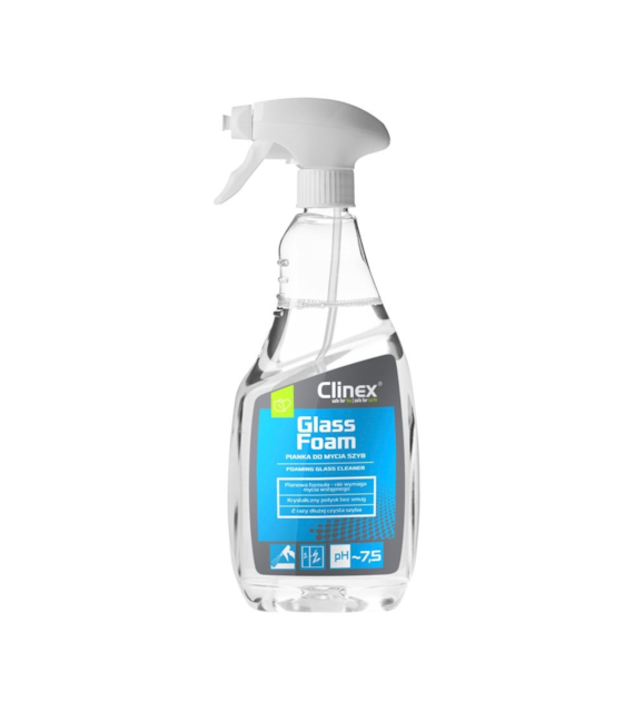 CLINEX GLASS FOAM Pianka do mycia szyb 650ml (40/12/1)