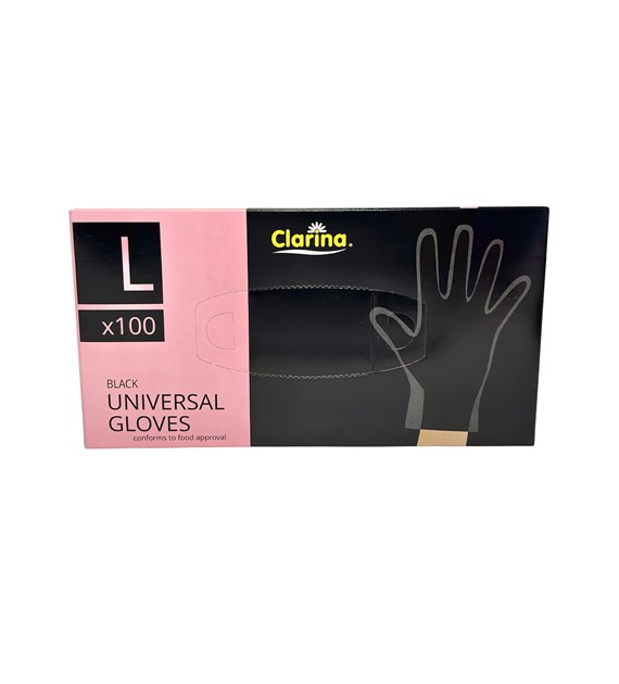 RĘKAWICZKI TPE CZARNE L (100SZT)