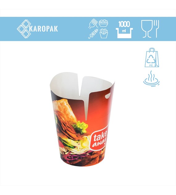 KRAM KEBAB BOX 1000ml NADRUK TAKE AWAY (_/10/50)