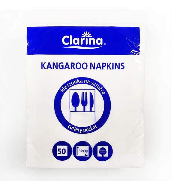 Etui na sztućce serwetka 38x32 PUNTA BIAŁA (24/32/50)