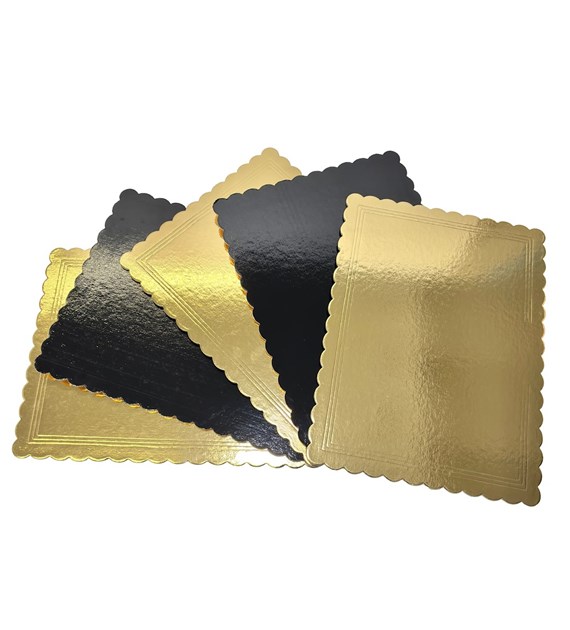 PODKŁAD PROSTOKĄTNY ZŁOTY GRUBY 40x60cm 2400g KARBOWANY (_/1/15)