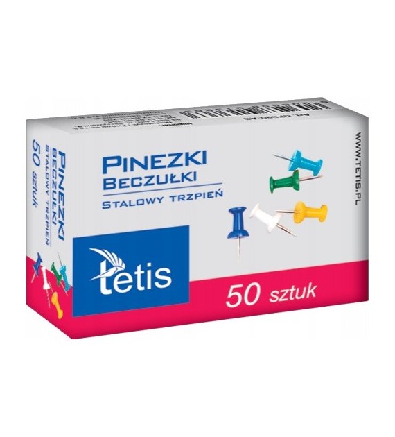 PINEZKI TABLICOWE PLASTIKOWE (50szt)