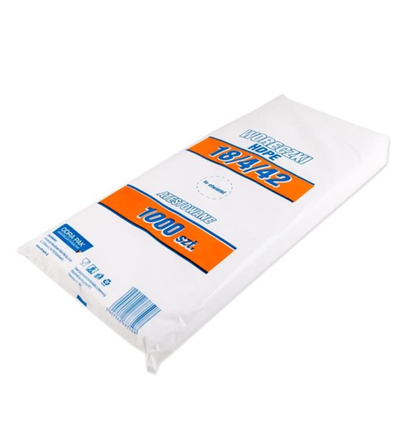 Woreczki HDPE 18/4/42 6mic (44/10/1000)