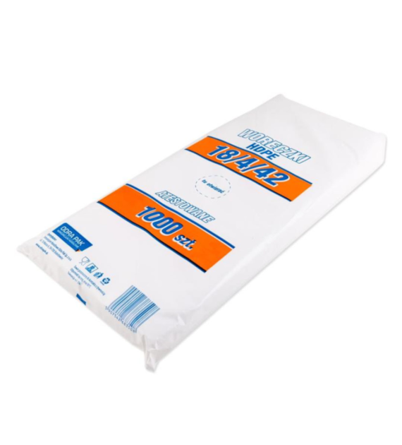 Woreczki HDPE 18/4/42 6mic (44/10/1000)
