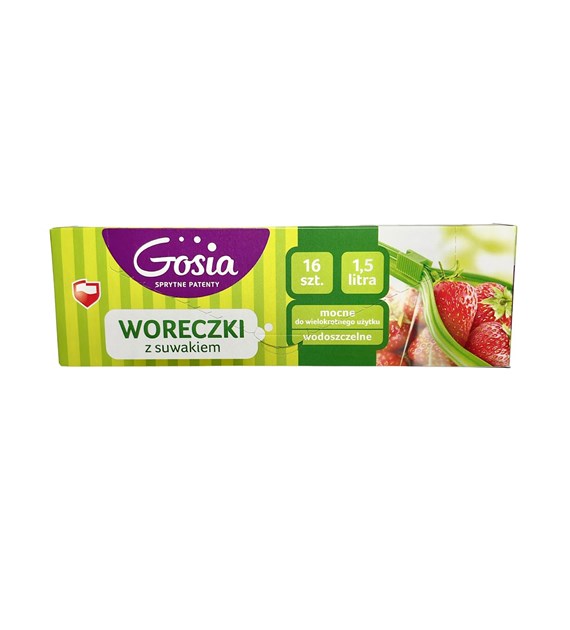 GOSIA Woreczki z suwakiem 1,5L (16szt)