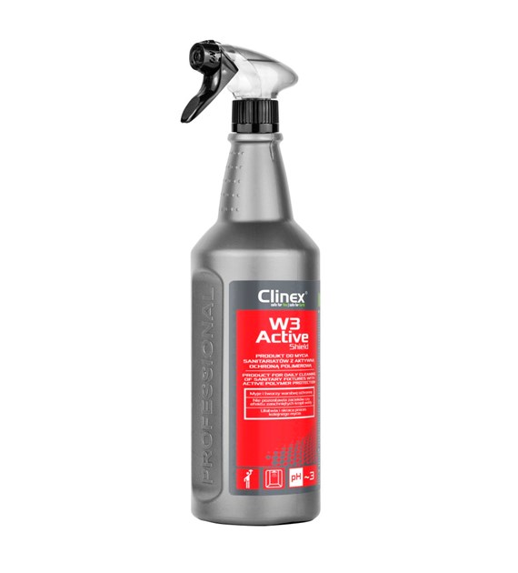 CLINEX W3 ACTIVE SHIELD Produkt do mycia sanitariatów z aktywną ochroną polimerową 1L (76/6/1)