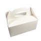 OZDOBNE PUDEŁKO NA CIASTO 19x14x9cm -BIAŁE-