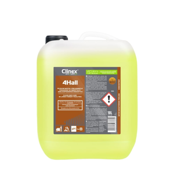 CLINEX 4HALL Płyn do mycia i pielęgnacji posadzek w obiektach wielkopowierzchniowych 10L (40/1/1)