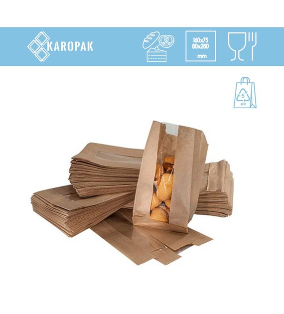 KRAM torba SZARA Z OKNEM 280x160x75/80 (_/1000/1)