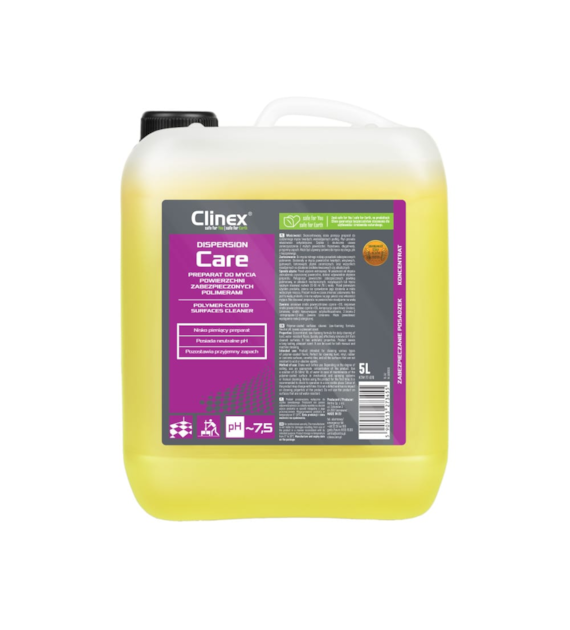 CLINEX DISPERSION CARE Preparat do mycia powierzchni zabezpieczonych polimerami 5L (96/1/1)