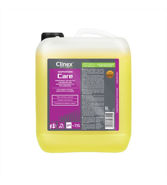 CLINEX DISPERSION CARE Preparat do mycia powierzchni zabezpieczonych polimerami 5L (96/1/1)